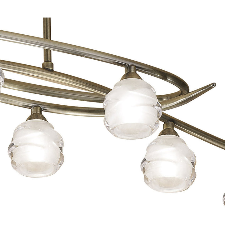 Mantra M1820 Loop Pendant 8 Light Antique Brass