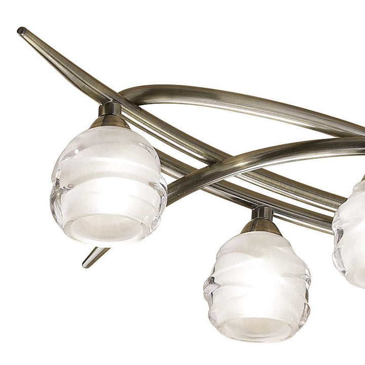 Mantra M1821 Loop Pendant 6 Light Antique Brass