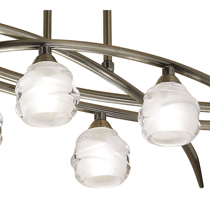 Mantra M1821 Loop Pendant 6 Light Antique Brass