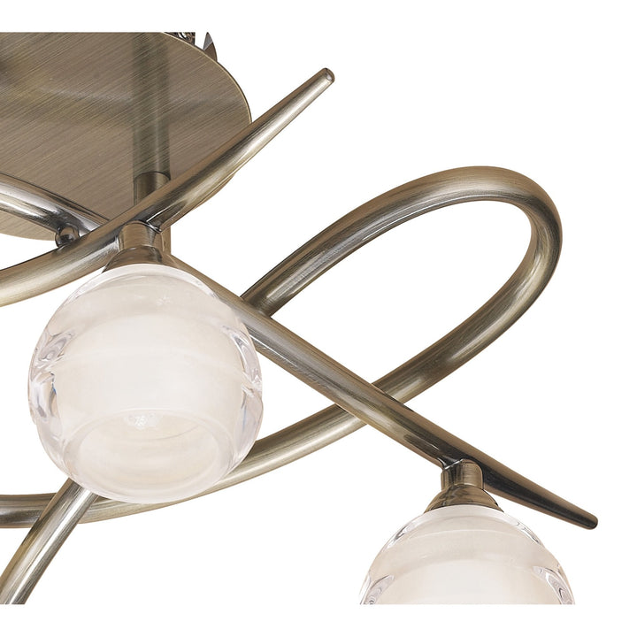Mantra M1824 Loop Ceiling 3 Light Antique Brass