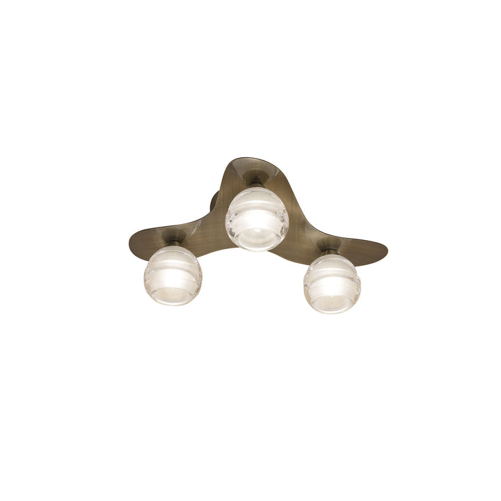 Mantra M1828 Loop Ceiling 3 Light Antique Brass