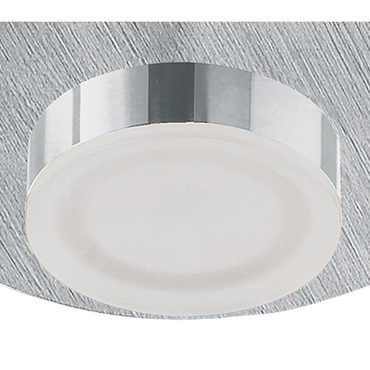 Mantra M8350/1 Marcel Recessed Down Light 4W LED Round Satin Aluminium/Frosted Acrylic/Chrome