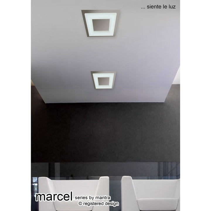Mantra M8351/1 Marcel Recessed Down Light 4W LED Round Satin Gold/Frosted Acrylic/Gold