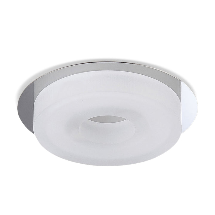 Mantra M8230/1 Marcel Recessed Down Light 6W LED Round Polished Chrome/Frosted Acrylic