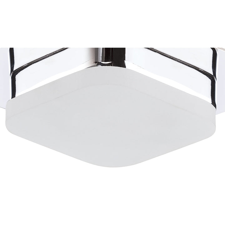 Mantra M8232/1 Marcel Recessed Down Light 5W LED Square Polished Chrome/Frosted Acrylic