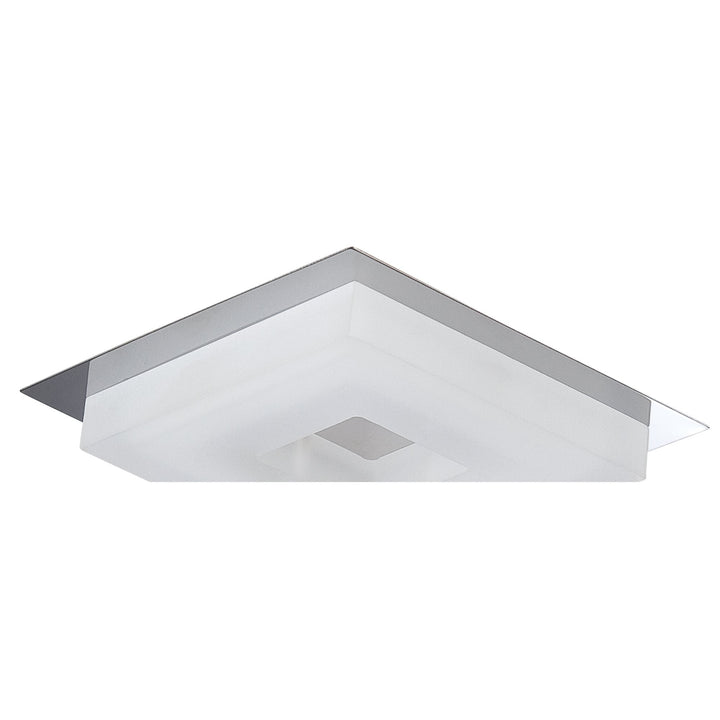 Mantra M8231/1 Marcel Recessed Down Light 6W LED Square Polished Chrome/Frosted Acrylic