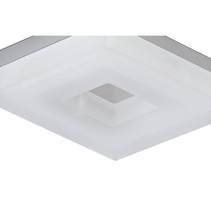 Mantra M8231/1 Marcel Recessed Down Light 6W LED Square Polished Chrome/Frosted Acrylic