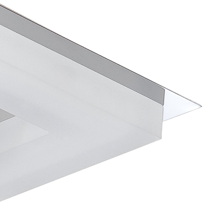 Mantra M8231/1 Marcel Recessed Down Light 6W LED Square Polished Chrome/Frosted Acrylic