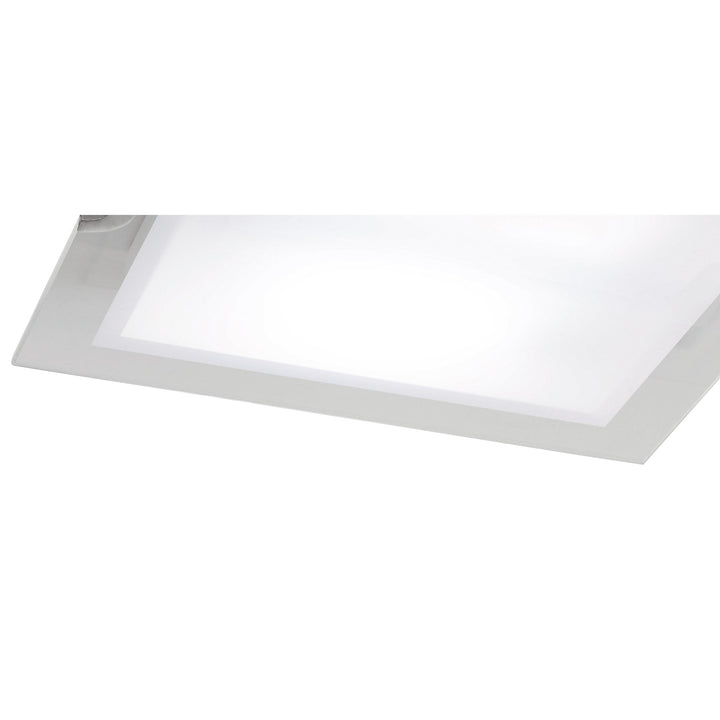 Mantra M8320/1 Melbourne Square Ceiling 15W LED Polished Chrome/Frosted White Glass