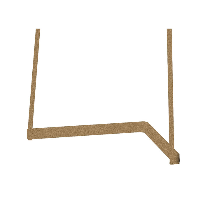 Mantra M7442 Minimal Floor Lamp 40W LED Dimmable Gold