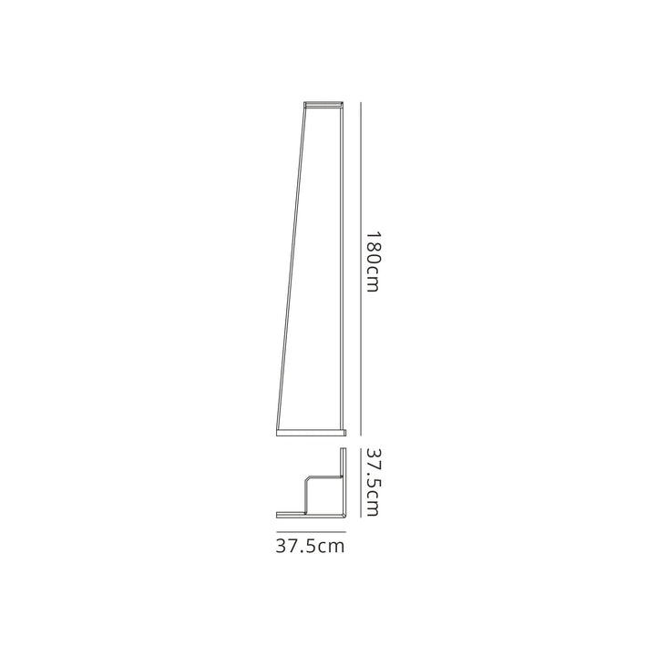 Mantra M7443 Minimal Floor Lamp 40W LED Dimmable Sand Brown
