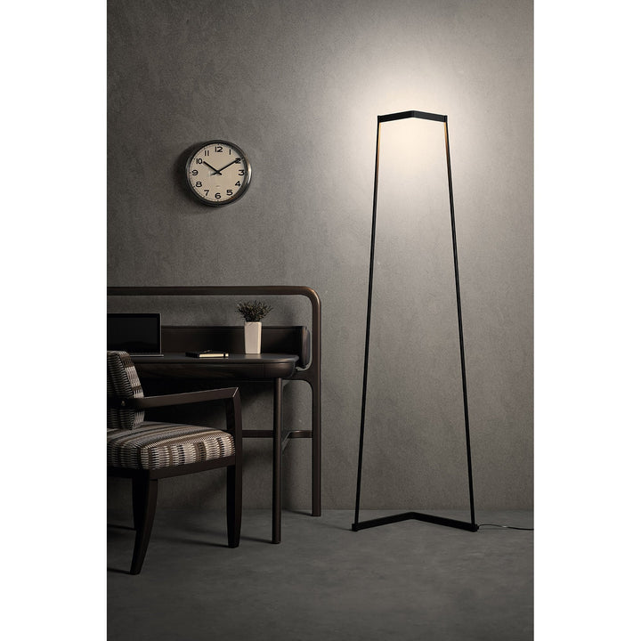 Mantra M7443 Minimal Floor Lamp 40W LED Dimmable Sand Brown