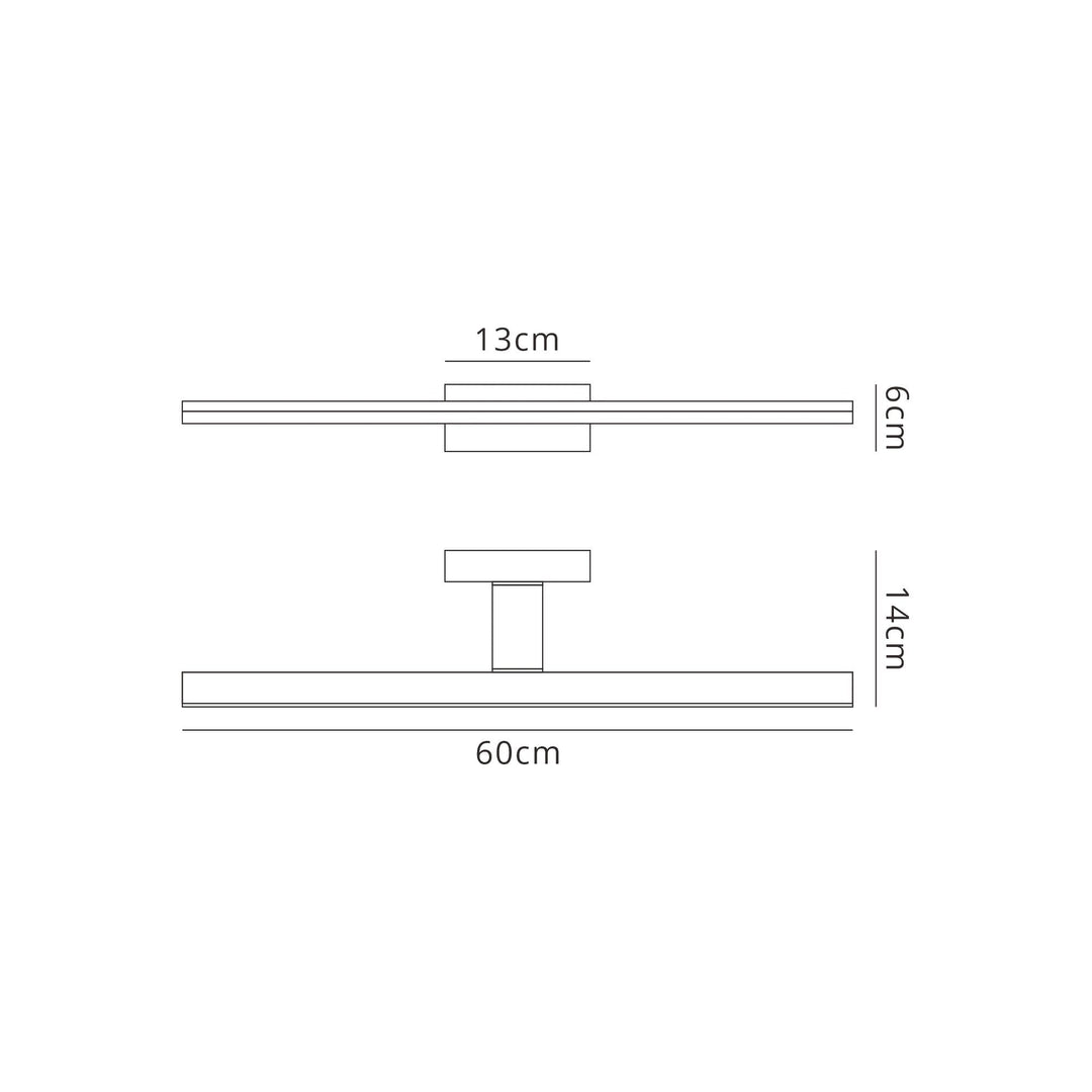Mantra M6761 Morne Bathroom Wall Light 16W LED Chrome