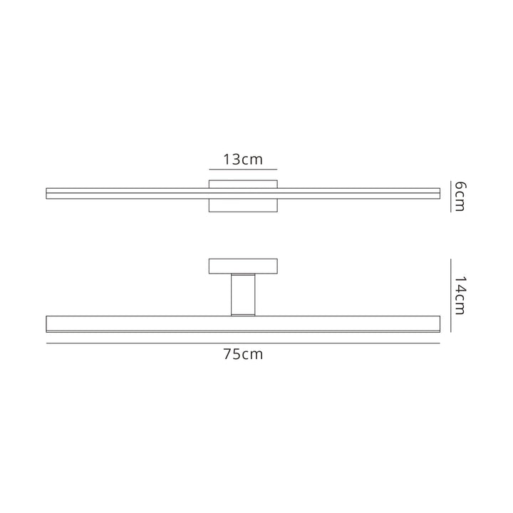 Mantra M7484 Morne Bathroom Wall Light 20W LED Black