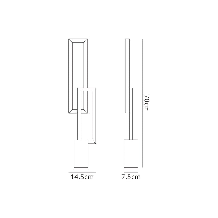 Mantra M7464 Mural Table Lamp 18W LED Matt Black
