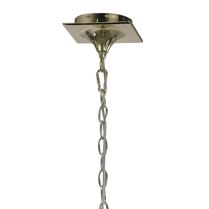 Mantra M1640FG/BS Mara Pendant 3 Light E14 French Gold Black Shades
