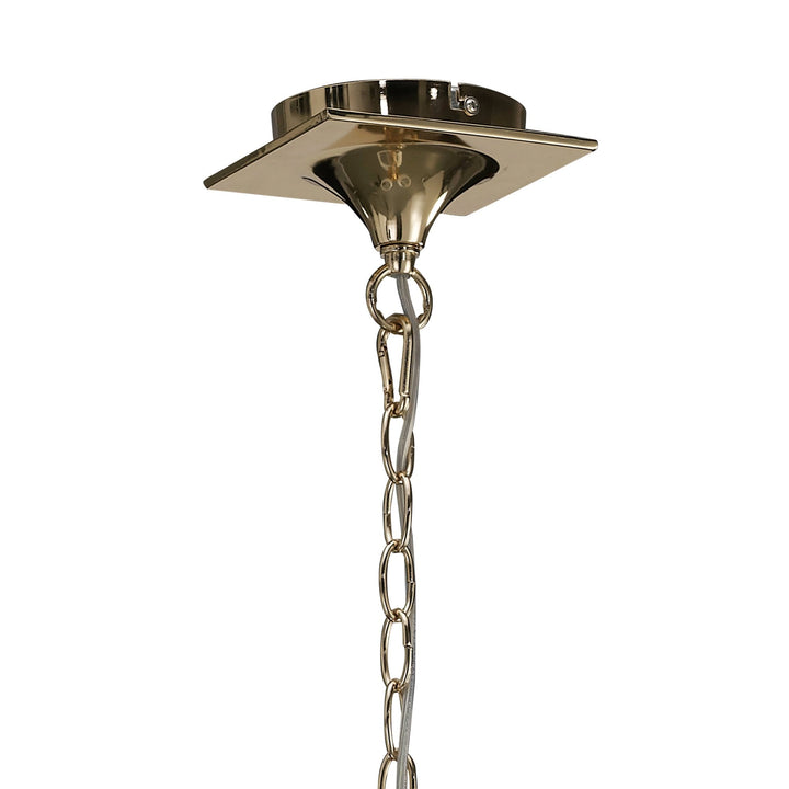 Mantra M1640FG Mara Pendant 3 Light French Gold/cream