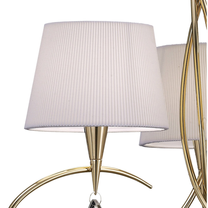 Mantra M1640FG Mara Pendant 3 Light French Gold/cream