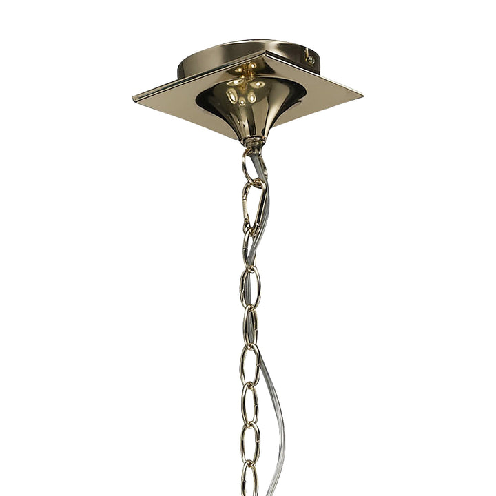 Mantra M1641FG Mara Pendant 5 Light French Gold/cream
