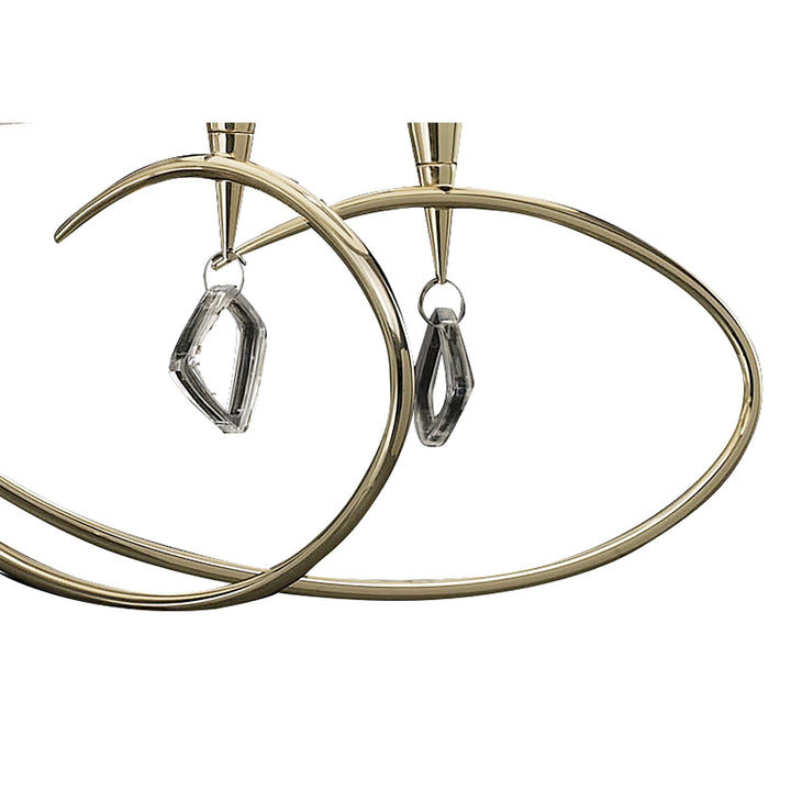 Mantra M1641FG Mara Pendant 5 Light French Gold/cream