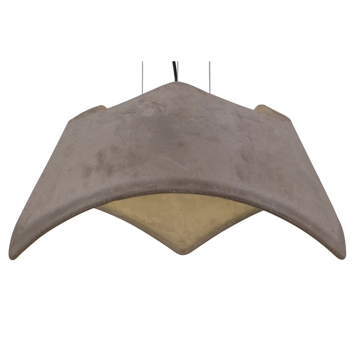 Mantra M4815 Maui Pendant 3 Light Cement Effect Polished Chrome