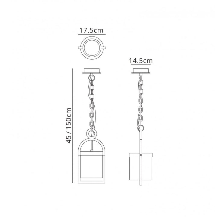 Mantra M6555 Maya Pendant IP54 Anthracite