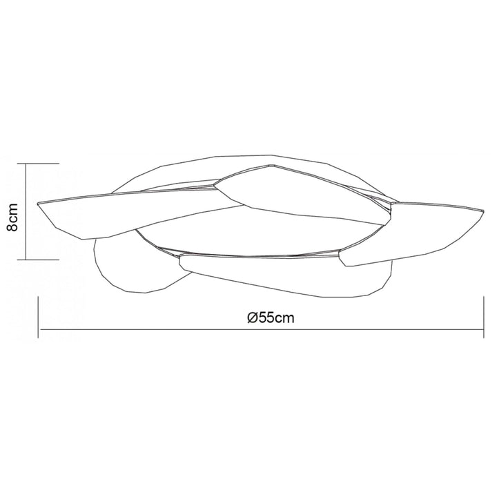 Mantra M3807 Mistral Ceiling LED Polished Chrome