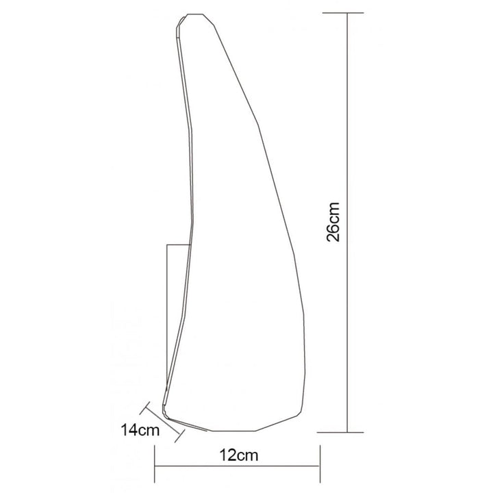Mantra M3809 Mistral Wall Lamp Left LED Polished Chrome