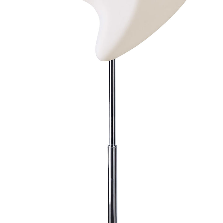 Mantra M3583 Natura Floor Lamp 2 Light E27 Indoor Polished Chrome/Opal White COLLECTION ONLY Item Weight: 15kg