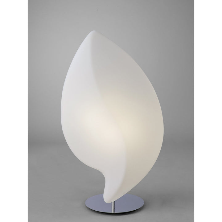 Mantra M3587 Natura Table Lamp 2 Light E27 Large Indoor Polished Chrome/Opal White