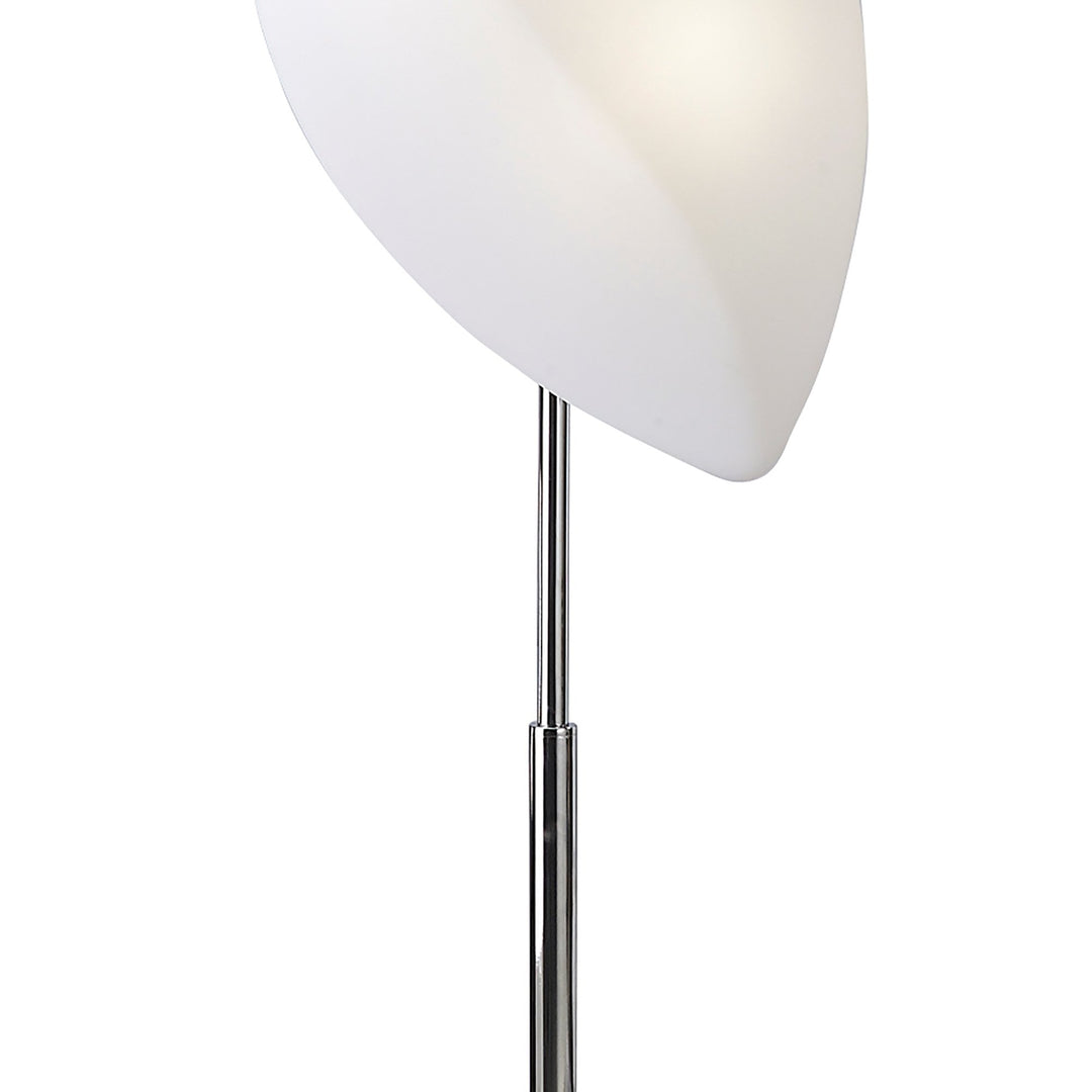 Mantra M3588 Natura Floor Lamp 4 Light E27 Indoor Polished Chrome/Opal White