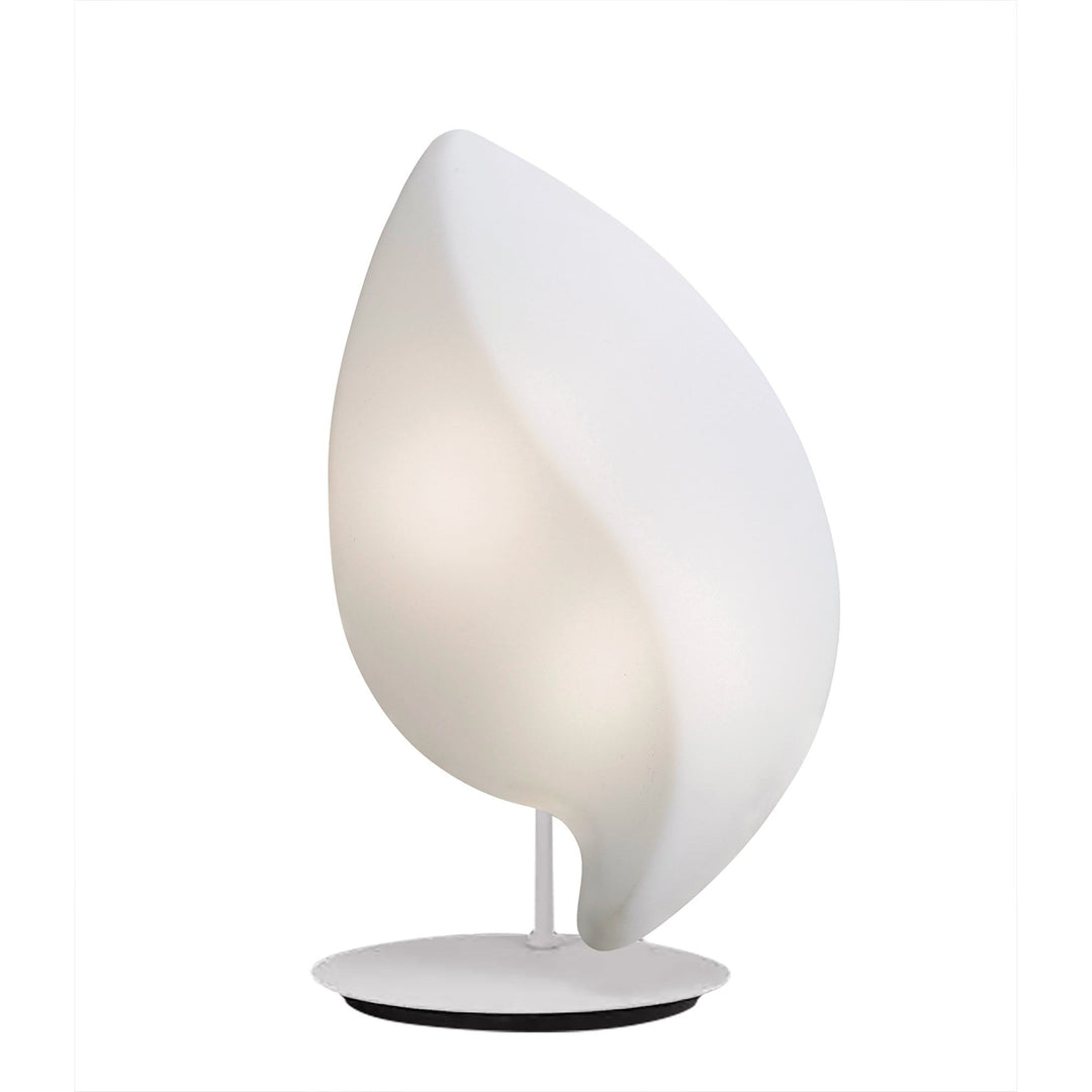 Mantra M3782 Natura Table Lamp 2 Light E27 Small Outdoor Matt White/Opal White