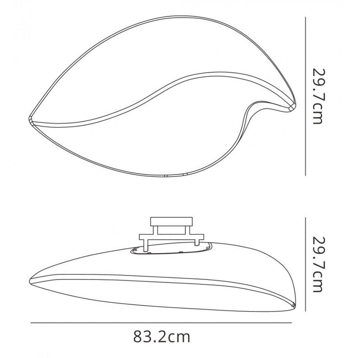 Mantra M3789 Natura Ceiling/Wall Outdoor Large 2 Light E27 Matt White/Opal White