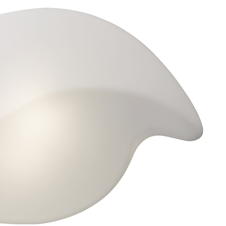 Mantra M3789 Natura Ceiling/Wall Outdoor Large 2 Light E27 Matt White/Opal White