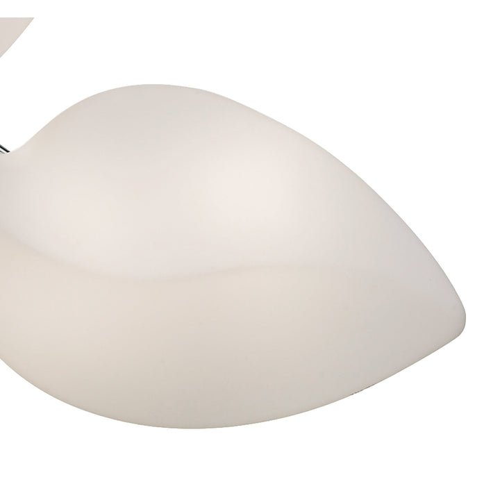 Mantra M3586 Natura Semi Flush 6 Light E27 Indoor Polished Chrome/Opal White