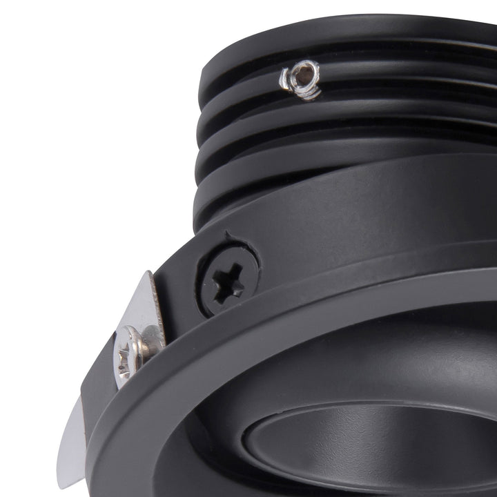Mantra M7454 Neptuno Recessed Spotlight Mini Swivel 3W LED Black