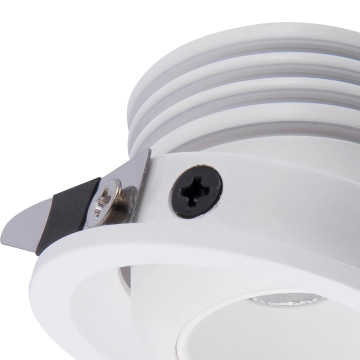 Mantra M7452 Neptuno Recessed Spotlight Mini Swivel 3W LED White