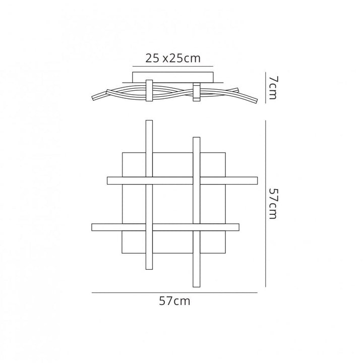 Mantra M6004K Nur Blanco Ceiling 34W LED Dimmable White/Frosted Acrylic