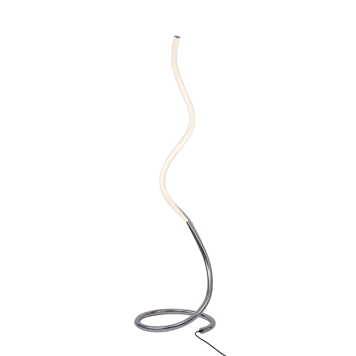 Mantra M6605 Nur II Floor Lamp 20W LED Dimmable Polished Chrome/Frosted Acrylic