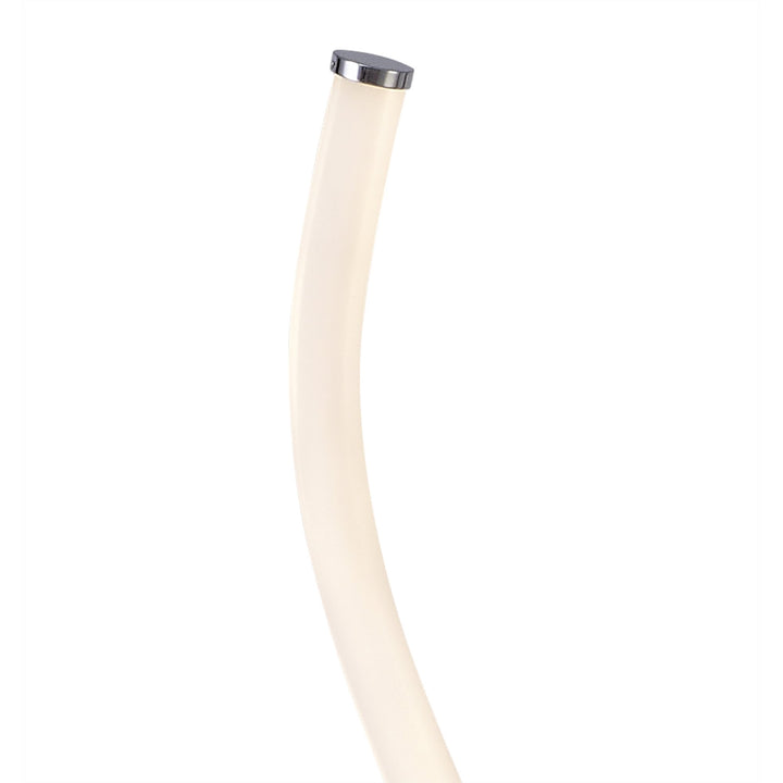 Mantra M6605 Nur II Floor Lamp 20W LED Dimmable Polished Chrome/Frosted Acrylic