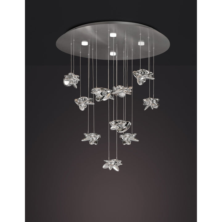 Mantra M5900 Nido Pendant 90cm Round LED Polished Chrome