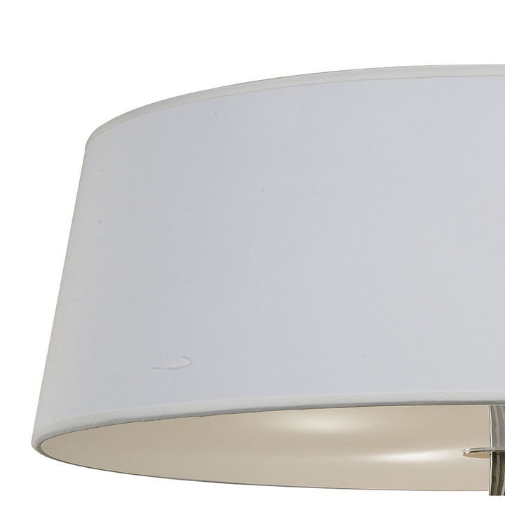 Mantra M1929 Ninette Flush Ceiling 4 Light E27 Antique Brass Ivory White Shade
