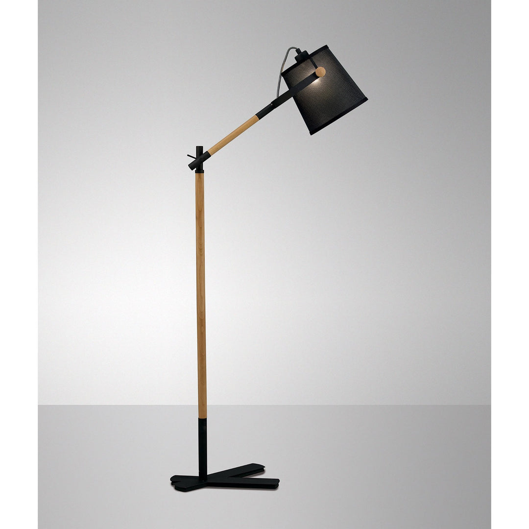 Mantra M4921 Nordica Floor Lamp With Black Shade