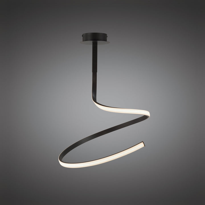 Mantra M5362 Nur Brown Oxide Semi Ceiling LED Frosted Acrylic Brown Oxide