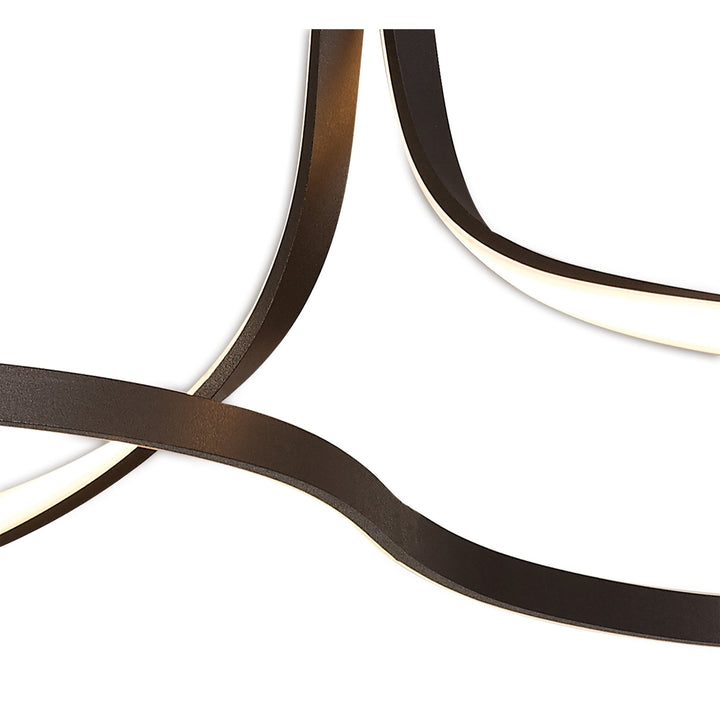 Mantra M5806 Nur BR XL Semi Ceiling LED Frosted Acrylic Brown Oxide