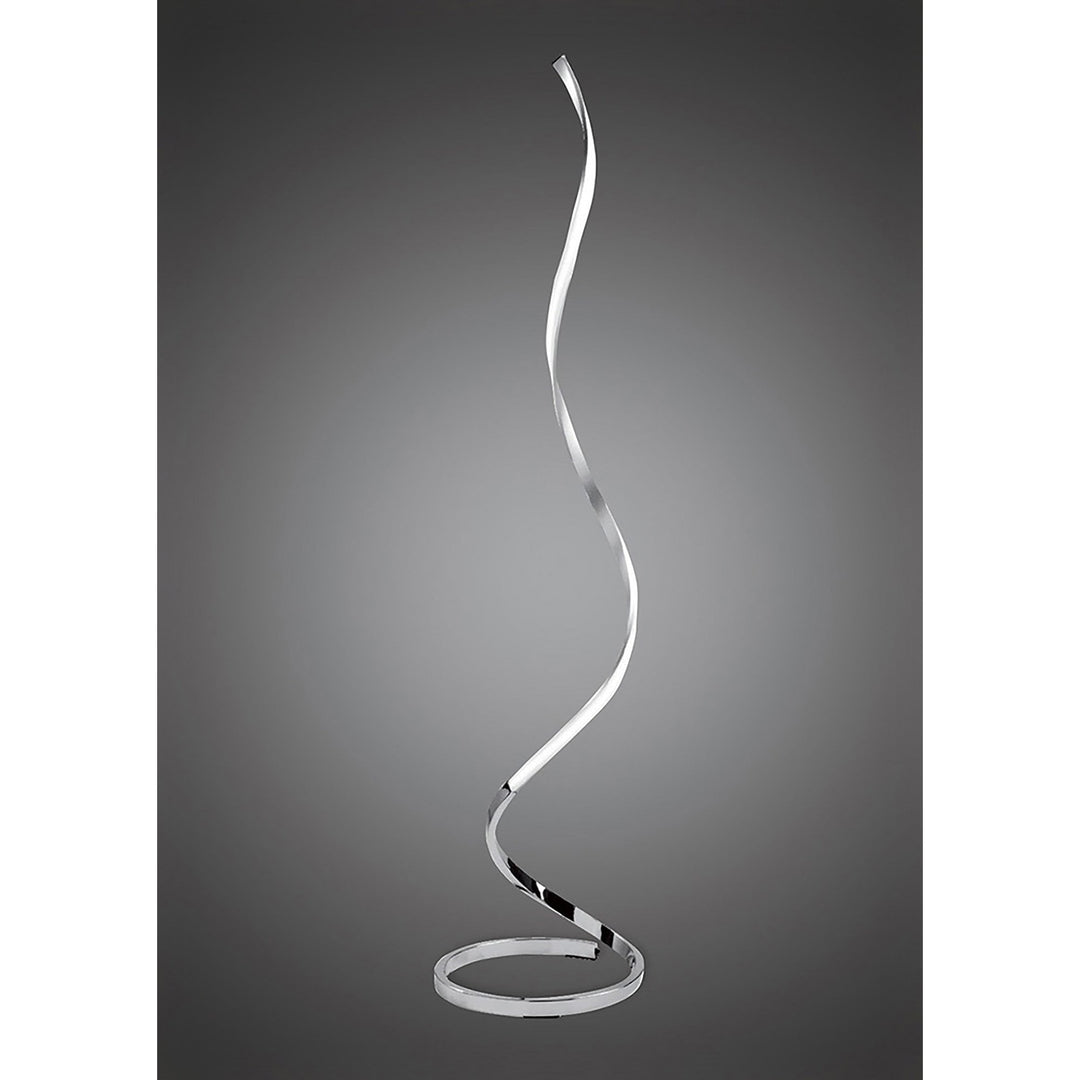 Mantra M4983 Nur Floor Lamp LED Dimmable Silver Frosted Acrylic Polished Chrome