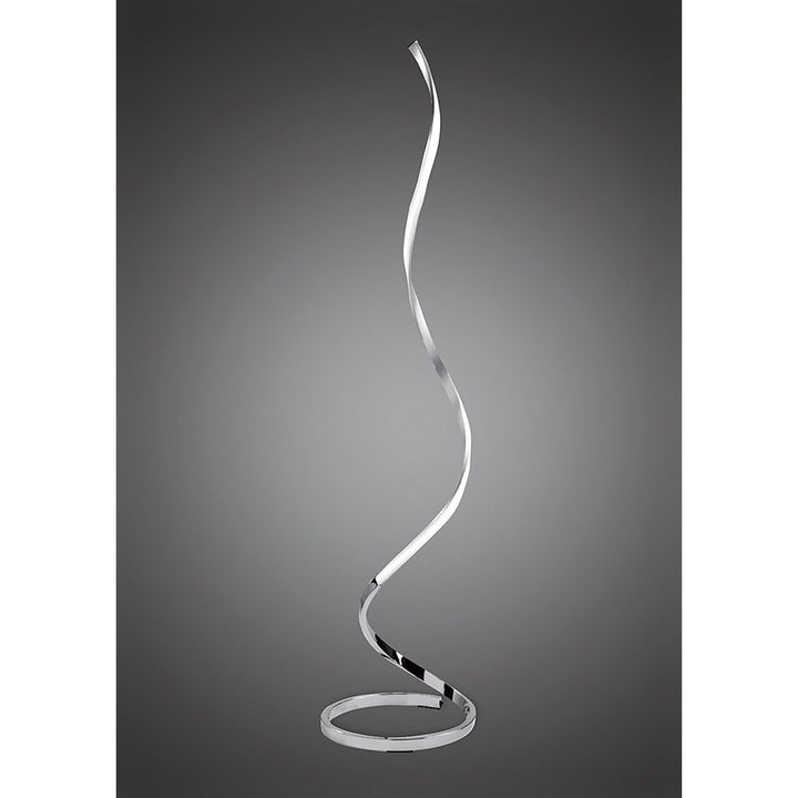 Mantra M4983 Nur Floor Lamp LED Dimmable Silver Frosted Acrylic Polished Chrome