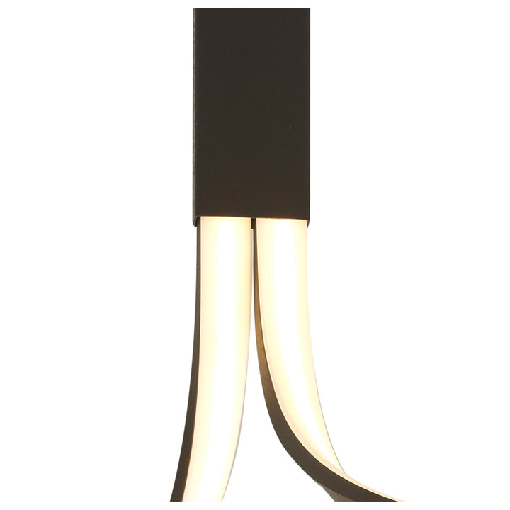 Mantra M5707 Nur Brown Oxide Semi Ceiling Light Tall LED Brown Oxide