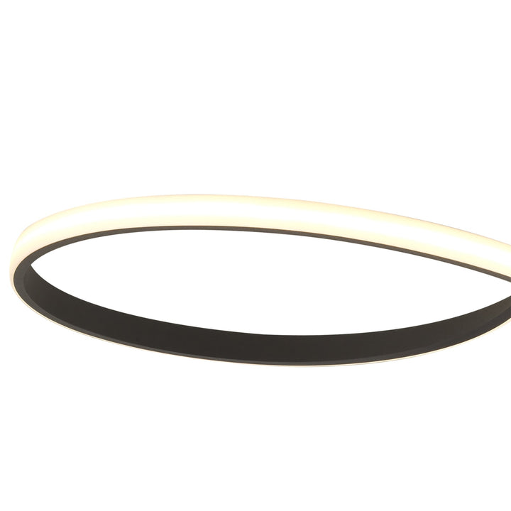 Mantra M5707 Nur Brown Oxide Semi Ceiling Light Tall LED Brown Oxide