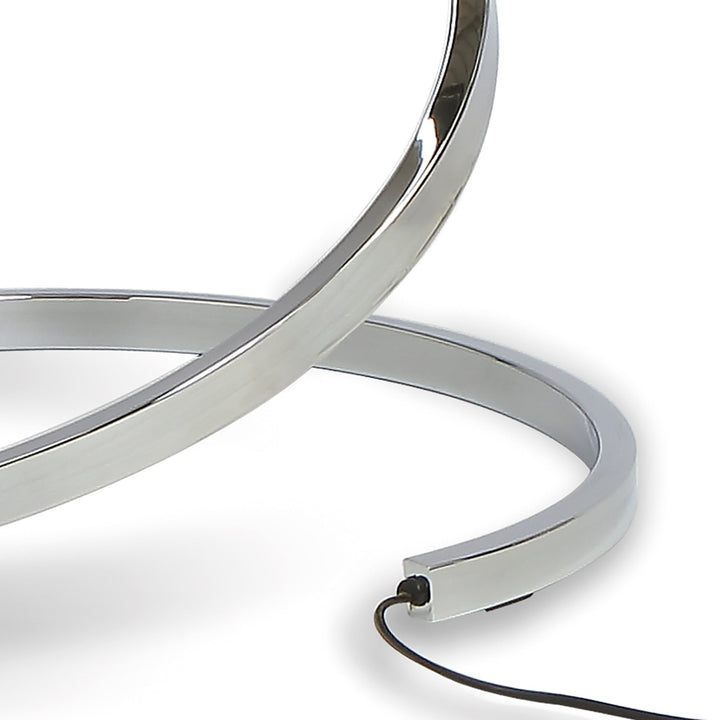 Mantra M5001 Nur XL Floor Lamp LED Dimmable Silver Frosted Acrylic Polished Chrome